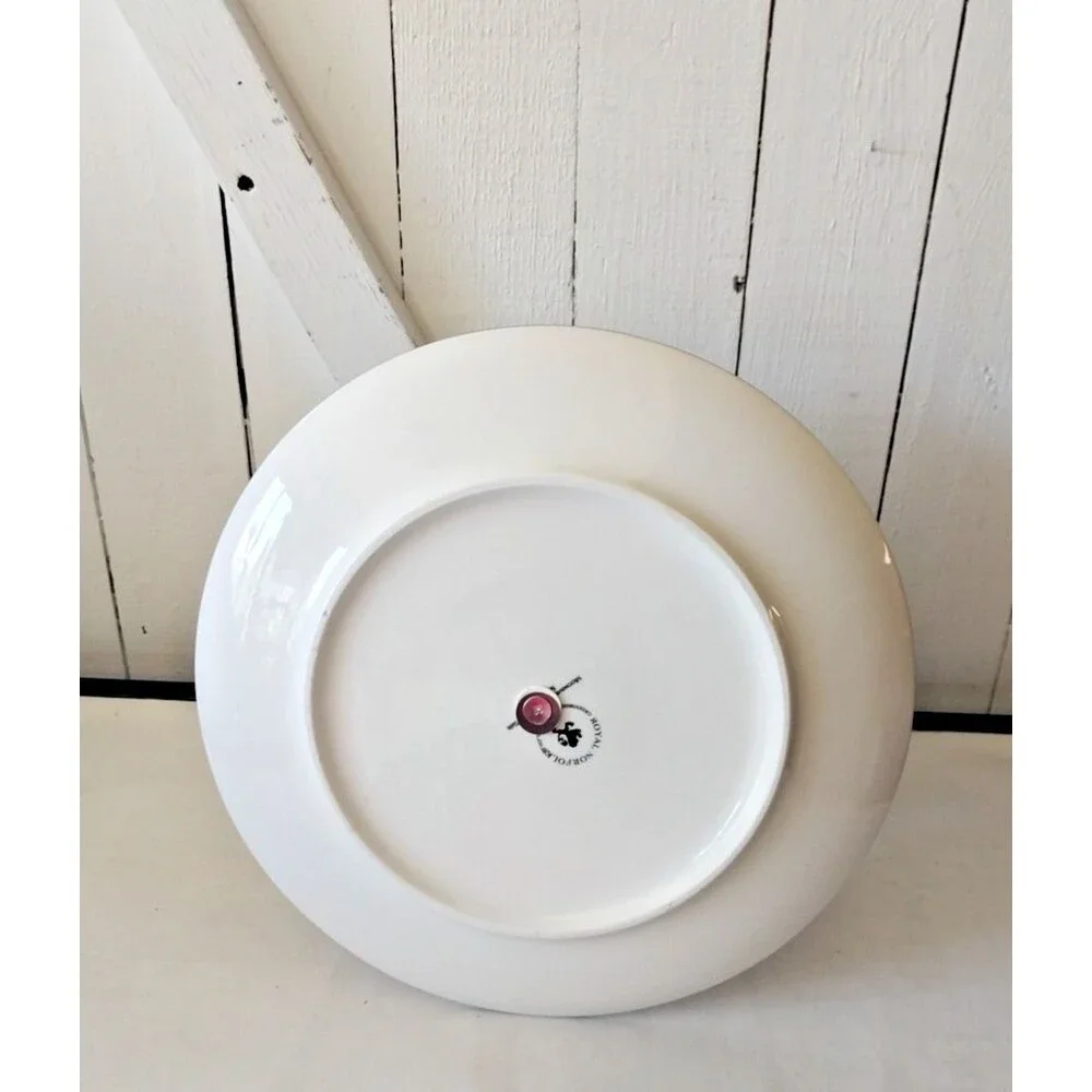Custom 2 Tier Cake Stand Cottage Core Blue Floral Rooster Country